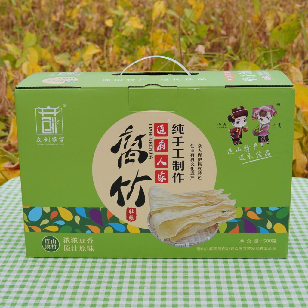 純黃豆腐竹禮盒 500克